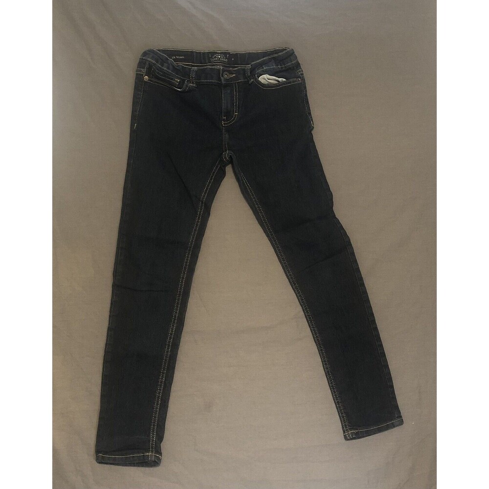 Girl Arizona Skinny Jeans Size 10 Straight Legged Dark Denim.